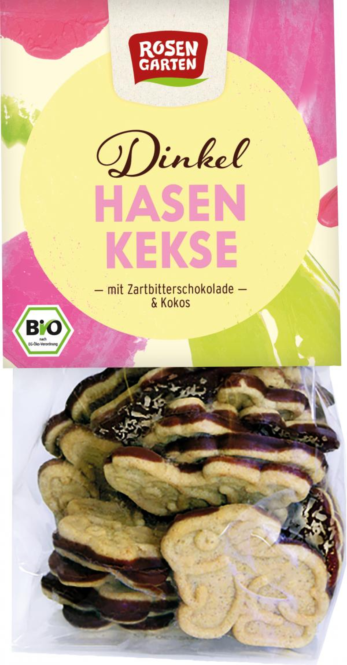 Dinkel-Osterhasenkeks Zartbitter-Kokos