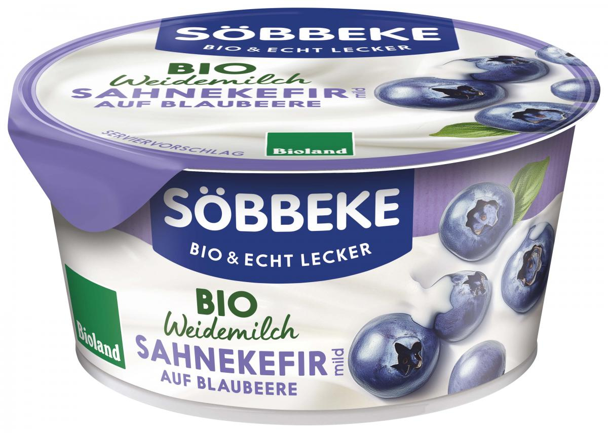 Weidemilch Sahnekefir mild auf Blaubeere, 10%