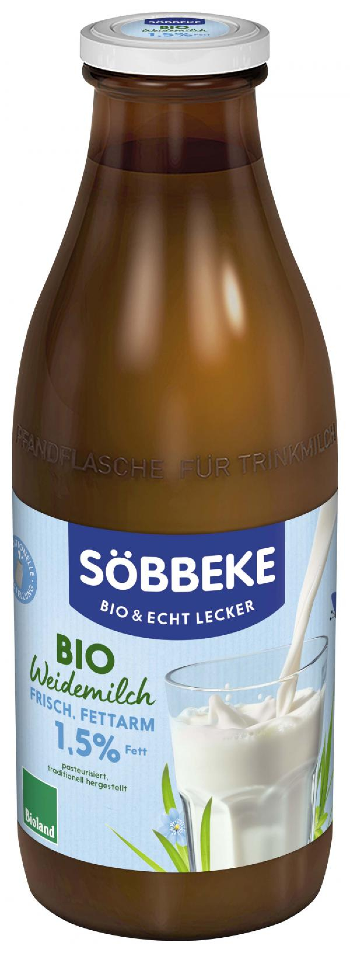 Fettarme Frische Wiesenmilch, 1,5% (Pfandflasche)