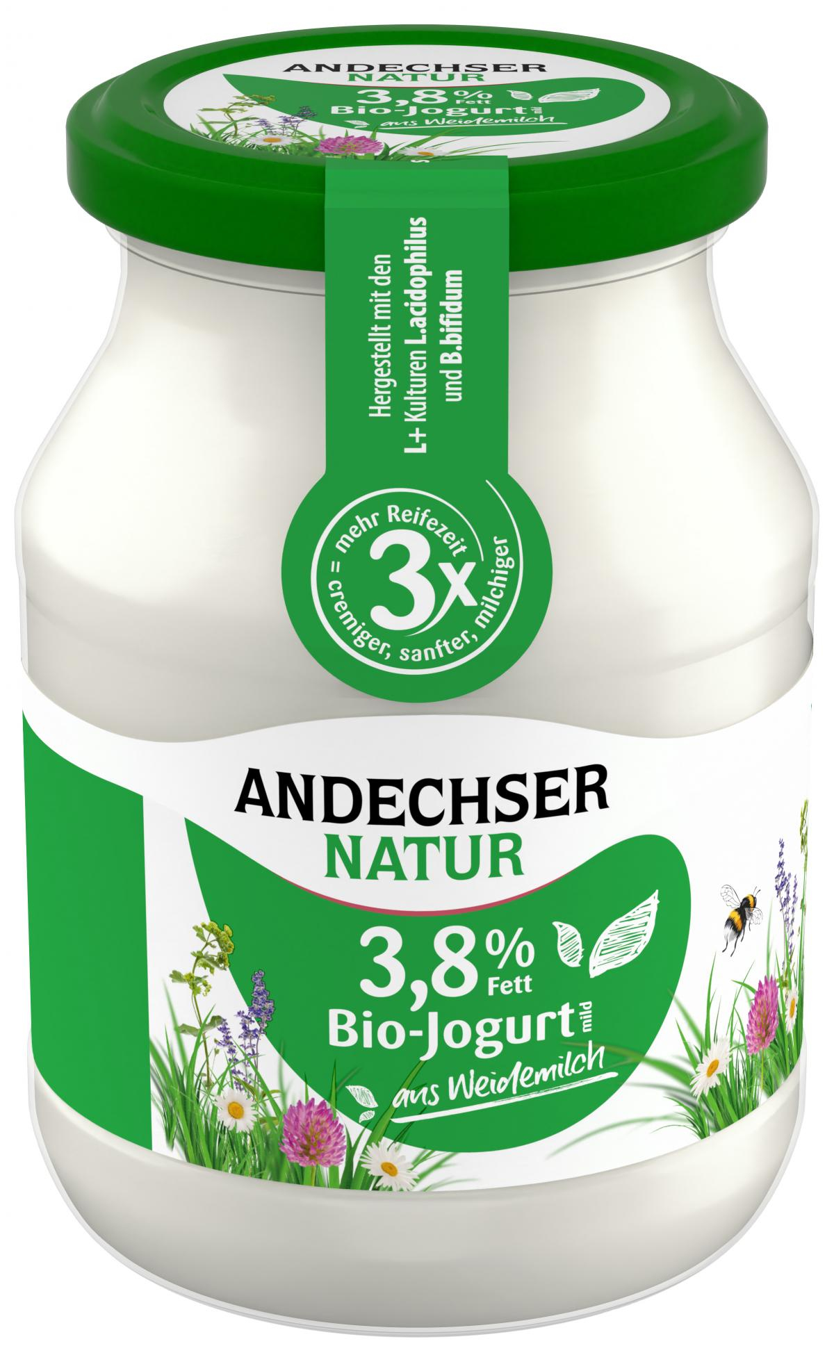 Joghurt mild Natur, 3,8% (Pfandglas)