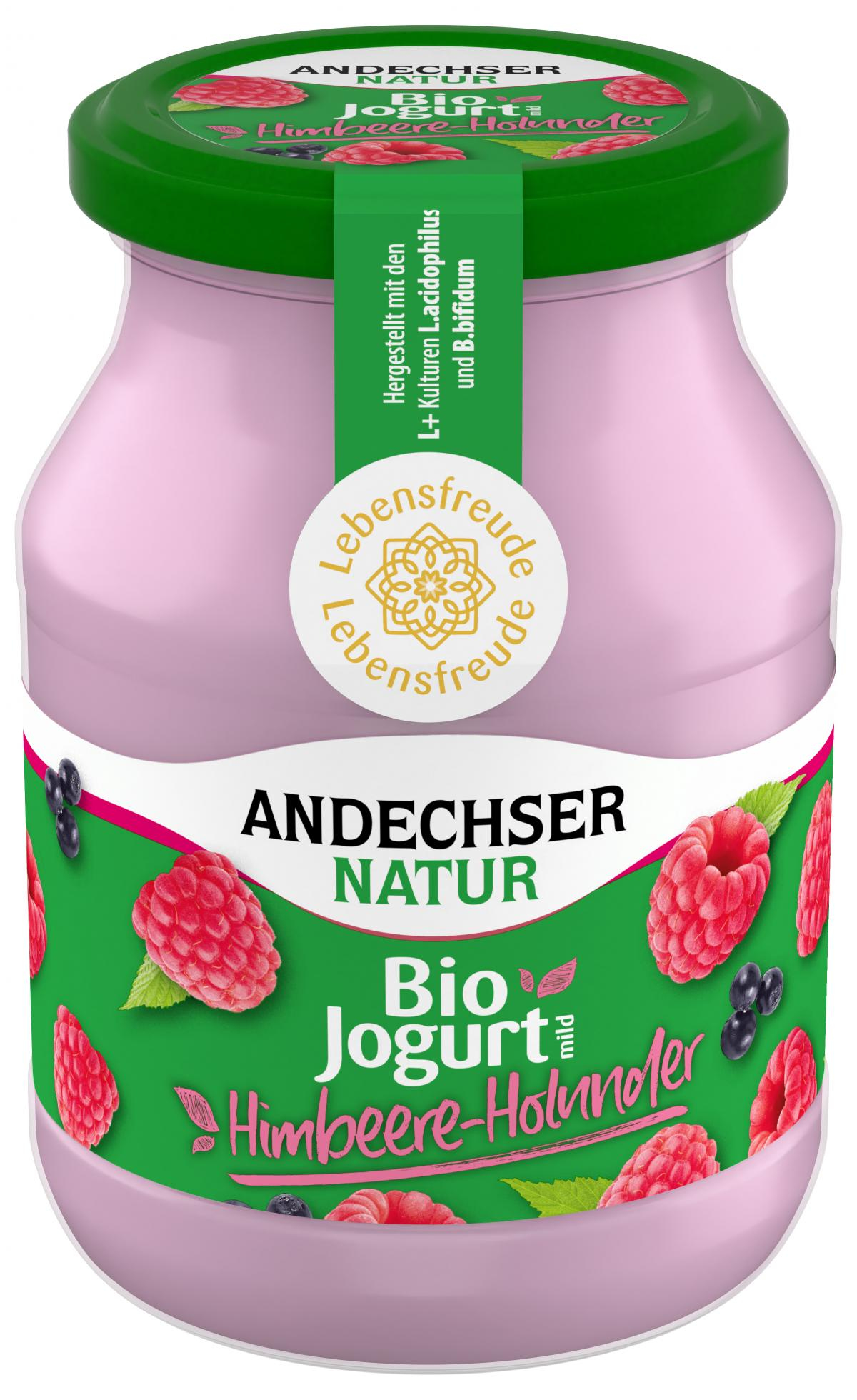 Joghurt mild Himbeer-Holunder, 3,8% (Pfandglas)