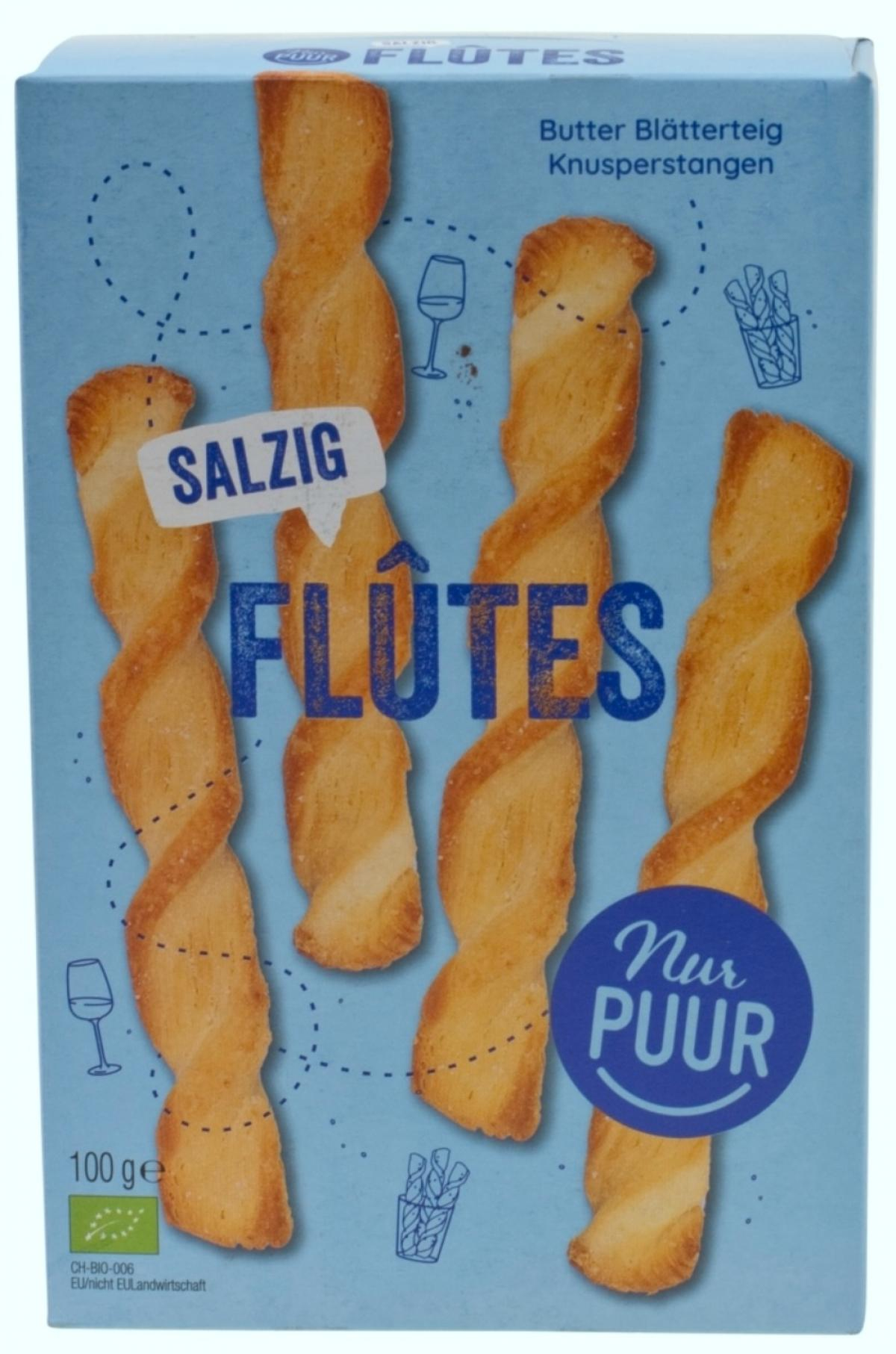 Flutes salzig - Gebäckstangen