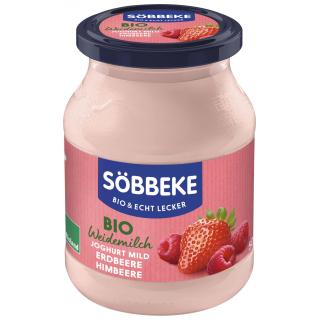 Pur Joghurt Erdbeere-Himbeere, 3,8% (Pfandglas)