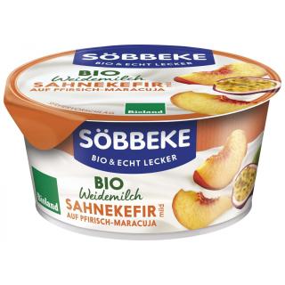 Weidemilch Sahnekefir mild auf Pfirsich-Marac. 10%