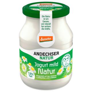 Joghurt mild Natur, 3,8%, Demeter (Pfandglas)