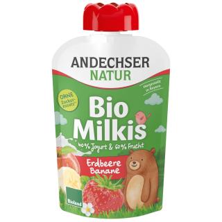 Milkis Erdbeere Banane, 40% Joghurt 60% Frucht